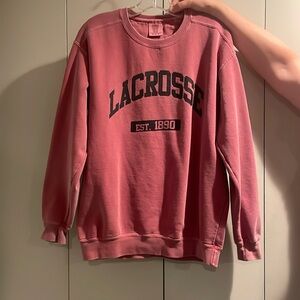 Red Lacrosse Sweatshirt